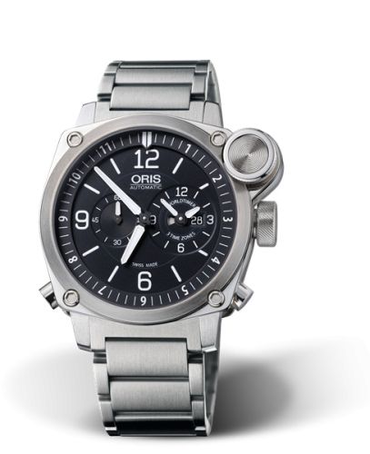 Oris BC4 Flight Timer Paslanmaz Çelik / Siyah / Bilezik, referans 01 690 7615 4164-07 8 22 58