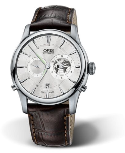 Oris Artelier Worldtimer 42 Greenwich Mean Time, reference 01 690 7690 4081-Set LS Kroko