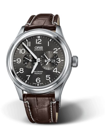 Oris Big Crown ProPilot Worldtimer Paslanmaz Çelik / Gri 44.7mm, referans 01 690 7735 4063-07 1 22 72FC