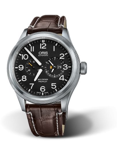 Oris Big Crown ProPilot Worldtimer Paslanmaz Çelik / Siyah 44.7mm, referans 01 690 7735 4164-07 1 22 72FC