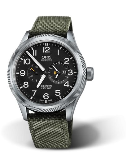 Oris Big Crown ProPilot Worldtimer Paslanmaz Çelik / Siyah 44.7mm, referans 01 690 7735 4164-07 5 22 14FC