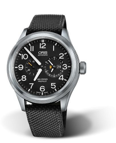 Oris Big Crown ProPilot Worldtimer Paslanmaz Çelik / Siyah 44.7mm, referans 01 690 7735 4164-07 5 22 15FC
