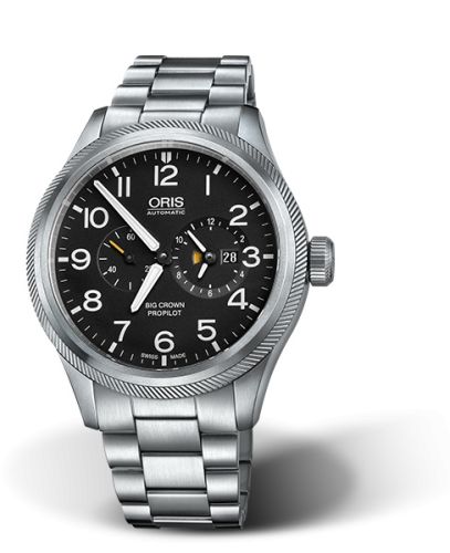 Oris Big Crown ProPilot Worldtimer Paslanmaz Çelik / Siyah / Bilezik 44.7mm, referans 01 690 7735 4164-07 8 22 19-1