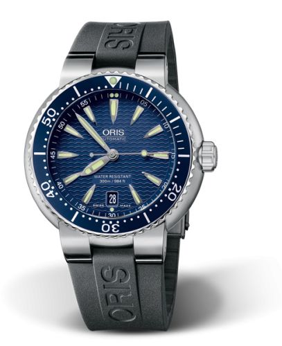 Divers Date Paslanmaz Çelik / Mavi / Kauçuk 44 mm