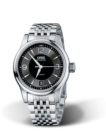 Classic Date 37 Paslanmaz Çelik / Siyah / Bilezik