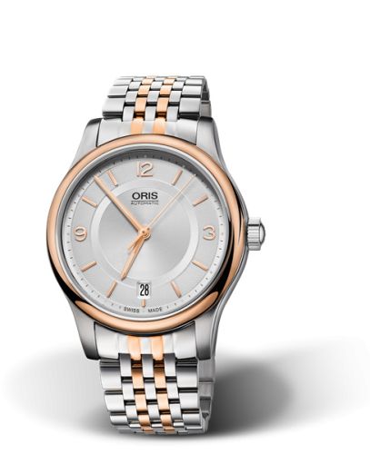 Classic Date 37 Paslanmaz Çelik - Pembe Altın / Gümüş / Bilezik