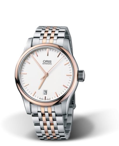 Classic Date 37 Paslanmaz Çelik - Pembe Altın / Gümüş / Bilezik