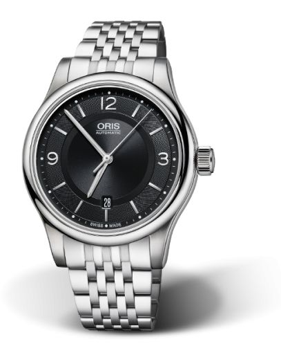 Classic Date 42 Paslanmaz Çelik / Siyah / Bilezik