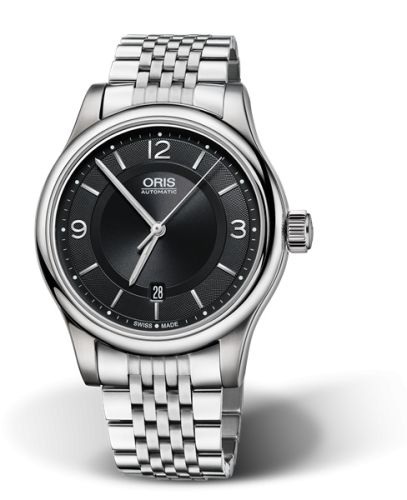 Oris Classic Date 42 Paslanmaz Çelik / Siyah / Bilezik, referans 01 733 7594 4034-07 8 20 61