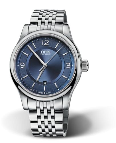 Classic Date 42 Paslanmaz Çelik / Mavi / Bilezik