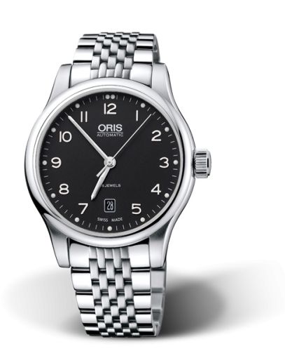 Classic Date 42 Paslanmaz Çelik / Siyah / Bilezik