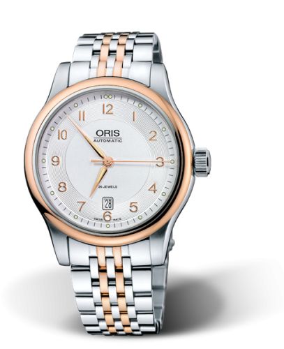 Classic Date 42 Paslanmaz Çelik - Pembe Altın / Gümüş / Bilezik