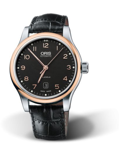 Classic Date 42 Paslanmaz Çelik - Pembe Altın / Siyah