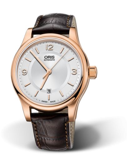 Oris Classic Date 42 Pembe Altın / Gümüş, referans 01 733 7594 4831-07 6 20 12