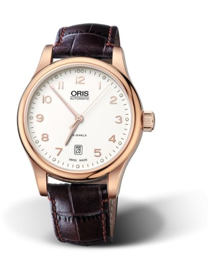 Oris Classic Date 42 Pembe Altın / Gümüş, referans 01 733 7594 4891-07 6 20 12
