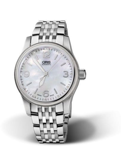 Oris Big Crown Elmass 38 Paslanmaz Çelik / MOP / Bilezik, referans 01 733 7649 4066-07 8 19 76