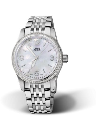 Oris Big Crown Elmass 38 Paslanmaz Çelik - Elmas / MOP / Bilezik, referans 01 733 7649 4966-07 8 19 76