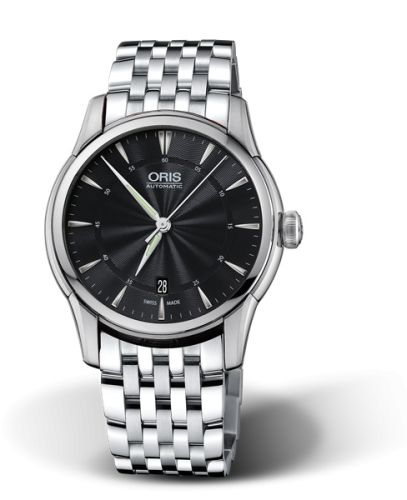 Oris Artelier Date 40 Stainless Steel / Black / Bracelet, reference 01 733 7670 4054-07 8 21 77