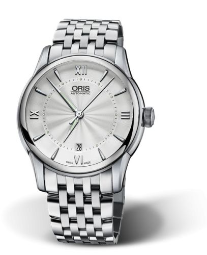 Oris Artelier Date 40.5 Stainless Steel / Silver / Bracelet, reference 01 733 7670 4071-07 8 21 77