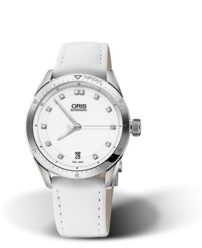 Oris Artix GT Date Paslanmaz Çelik / Beyaz - Elmas, referans 01 733 7671 4191-07 5 18 40FC