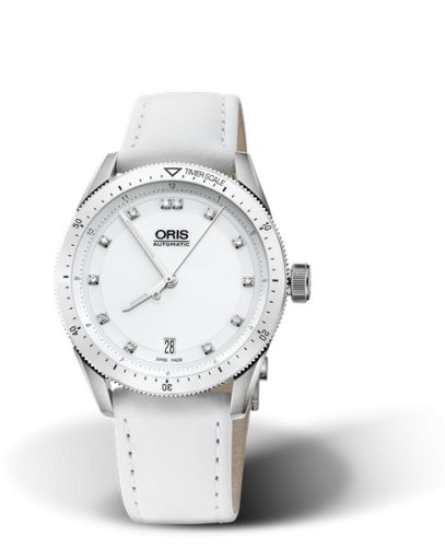 Oris Artix GT Date Paslanmaz Çelik - Seramik / Beyaz - Elmas, referans 01 733 7671 4196-07 5 18 40FC