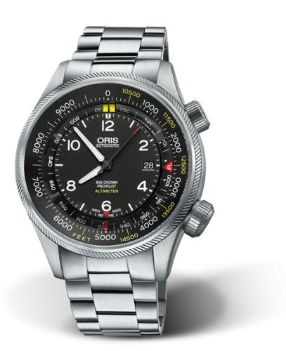 Oris Big Crown ProPilot Altimeter Feet / Paslanmaz Çelik 47mm, referans 01 733 7705 4134-Set 8 23 19