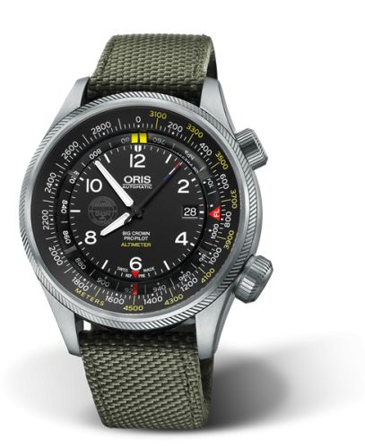 Oris Big Crown ProPilot Altimeter Meter GIGN 47mm, referans 01 733 7705 4184-Set 5 23 14FC