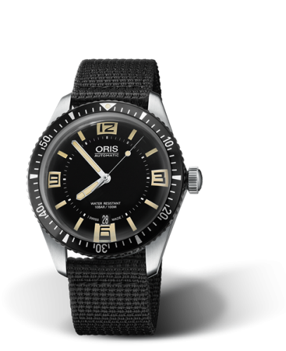 Oris Divers Sixty-Five 40 Paslanmaz Çelik / Siyah / Textile, referans 01 733 7707 4064-07 5 20 24