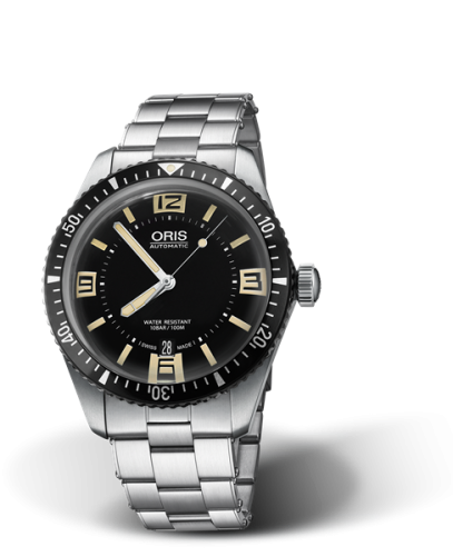 Oris Divers Sixty-Five 40 Paslanmaz Çelik / Siyah / Bilezik, referans 01 733 7707 4064-07 8 20 18