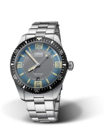 Oris Divers Sixty-Five 40 Paslanmaz Çelik / Deauville Mavi / Bilezik, referans 01 733 7707 4065-07 8 20 18