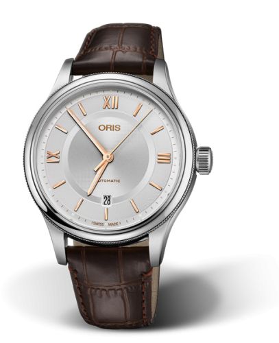 Oris Classic Date 42 Paslanmaz Çelik / Gümüş, referans 01 733 7719 4071-07 5 20 32