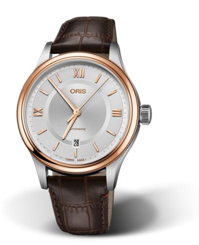 Oris Classic Date 42 Stainless Steel - Rose Gold / Silver, reference 01 733 7719 4371-07 5 20 32