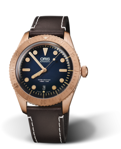 Oris Divers Sixty-Five Carl Bronze / Mavi /  Brashear Limited Edition, referans 01 733 7720 3185-Set LS
