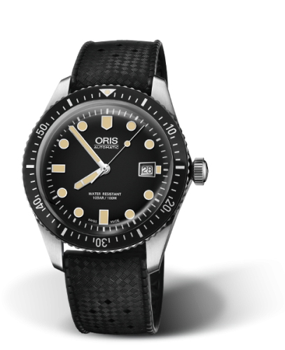 Oris Divers Sixty-Five 42 Paslanmaz Çelik / Siyah / Kauçuk, referans 01 733 7720 4054-07 4 21 18