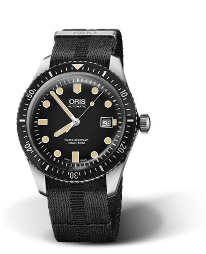 Oris Divers Sixty-Five 42 Paslanmaz Çelik / Siyah / NATO, referans 01 733 7720 4054-07 5 21 26FC