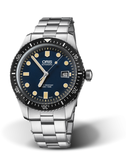 Oris Divers Sixty-Five 42 Paslanmaz Çelik / Mavi / Bilezik, referans 01 733 7720 4055-07 8 21 18