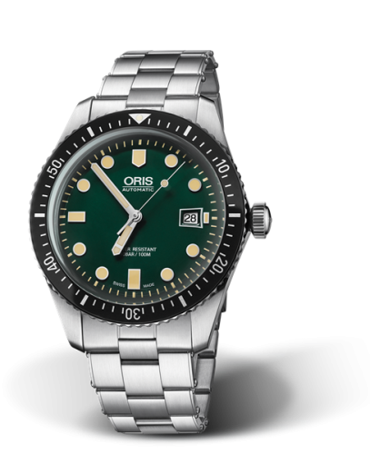 Oris Divers Sixty-Five 42 Paslanmaz Çelik / Yeşil / Bilezik, referans 01 733 7720 4057-07 8 21 18