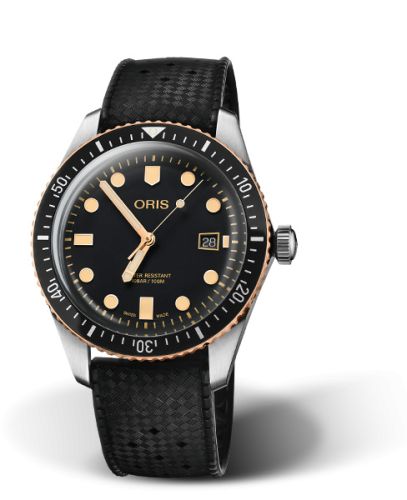 Oris Divers Sixty-Five 42 Paslanmaz Çelik / Bronze / Siyah / Kauçuk, referans 01 733 7720 4354-07 4 21 18