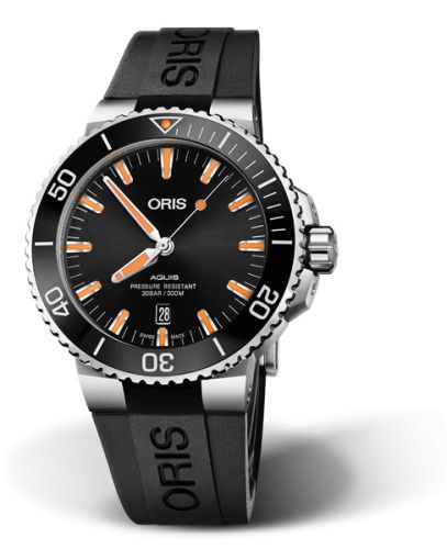 Oris Aquis Date 43.5 Stainless Steel / Black / Rubber, reference 01 733 7730 4159-07 4 24 64EB