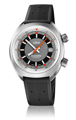 Oris Chronoris Date / Gri / Kauçuk, referans 01 733 7737 4053-07 4 19 01FC