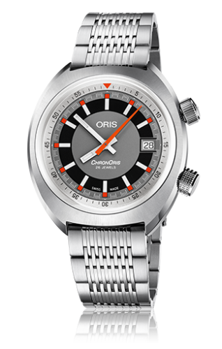 Oris Chronoris Date / Gri / Bilezik, referans 01 733 7737 4053-07 8 19 01
