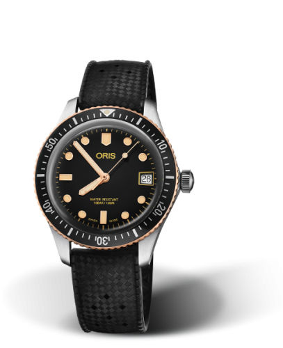 Oris Divers Sixty-Five 36 Paslanmaz Çelik / Bronze / Siyah / Kauçuk, referans 01 733 7747 4354-07 4 17 18