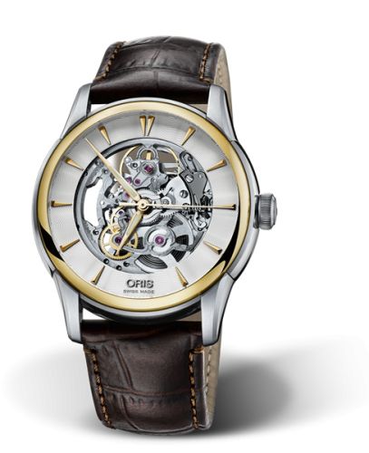 Oris Artelier İskelet 40.5 Paslanmaz Çelik - Sarı Altın, referans 01 734 7670 4351-07 1 21 73FC