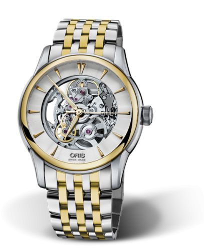Oris Artelier İskelet 40.5 Paslanmaz Çelik - Sarı Altın / Bilezik, referans 01 734 7670 4351-07 8 21 78