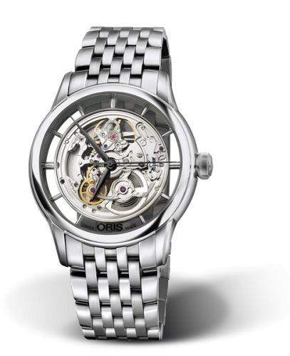 Oris Artelier Translucent İskelet Paslanmaz Çelik / Bilezik, referans 01 734 7684 4051-07 8 21 77