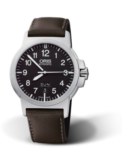 BC3 Advanced Day Date Paslanmaz Çelik / Siyah / Leather 42 mm
