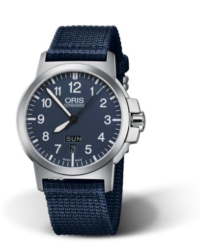 BC3 Advanced Day Date Paslanmaz Çelik / Mavi / Fabric 42 mm