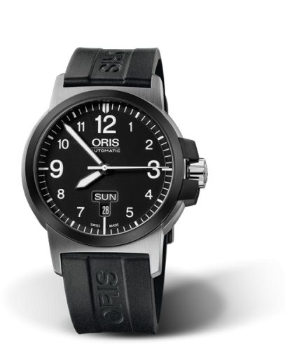 BC3 Advanced Day Date Paslanmaz Çelik - DLC / Siyah / Kauçuk 42 mm