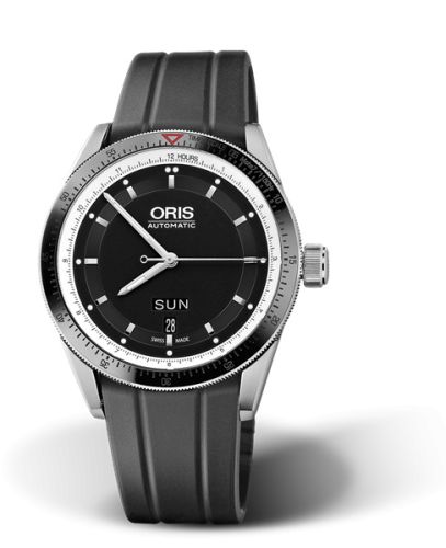 Oris Artix GT Day Date Paslanmaz Çelik - Seramik / Siyah / Kauçuk 42mm, referans 01 735 7662 4154-07 4 21 20FC