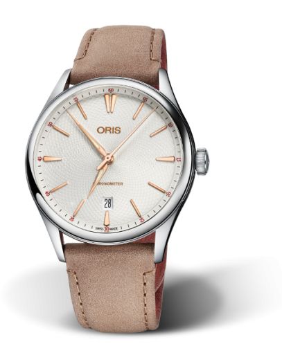 Oris Artelier Chronometer Date 40 Paslanmaz Çelik / Gümüş, referans 01 737 7721 4031-07 5 21 33FC